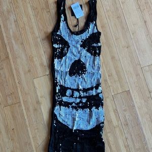 Misfits mini dress. 💀🖤💀 Sequin. Totally cute. Size XS